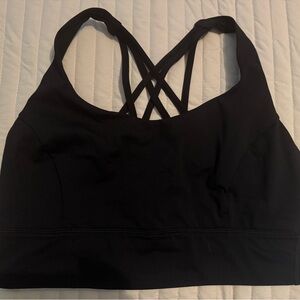 Lululemon Athletica Black Crossback Sports Bra